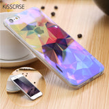 Modern Blue Ray Light Clear Mobile Phone Case