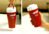 Double Wall Plastic 350ml Coffee Mug  Thermo mug