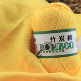 500g/lot, 10Pcs Soft Smooth Natural Bamboo Cotton Hand Knitting Yarn