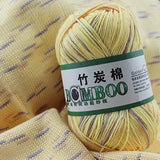 500g/lot, 10Pcs Soft Smooth Natural Bamboo Cotton Hand Knitting Yarn