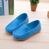 PU Leather Casual Styles Soft Comfortable Loafers Slip On Kids Shoes