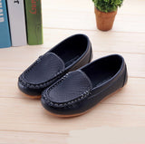 PU Leather Casual Styles Soft Comfortable Loafers Slip On Kids Shoes