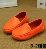 PU Leather Casual Styles Soft Comfortable Loafers Slip On Kids Shoes