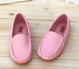 PU Leather Casual Styles Soft Comfortable Loafers Slip On Kids Shoes