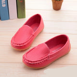 PU Leather Casual Styles Soft Comfortable Loafers Slip On Kids Shoes