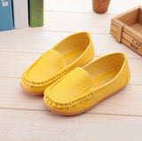 PU Leather Casual Styles Soft Comfortable Loafers Slip On Kids Shoes