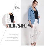 Slim Fit Blazer Jackets Candy Color Coats