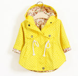 Trench Hoodies Coat for Baby Girls