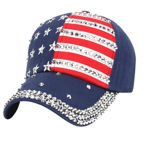 Unisex American Flag Adjustable Baseball Cap