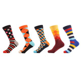 Geometric Shaped Socks for Men 5 pairs a lot