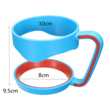 Hot Portable Plastic Water Bottle Mugs Cup Handle For 30 Ounce Tumbler Rambler Cup Hand Holder Fit Travel Drinkware