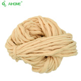 20 Colors Soft Wool Roving Bulky Thick Big Yarn Spinning Hand Knitting Thread