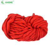 20 Colors Soft Wool Roving Bulky Thick Big Yarn Spinning Hand Knitting Thread