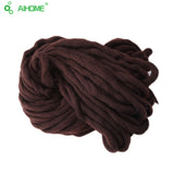 20 Colors Soft Wool Roving Bulky Thick Big Yarn Spinning Hand Knitting Thread