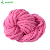 20 Colors Soft Wool Roving Bulky Thick Big Yarn Spinning Hand Knitting Thread