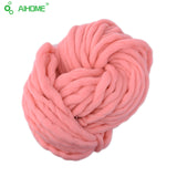 20 Colors Soft Wool Roving Bulky Thick Big Yarn Spinning Hand Knitting Thread