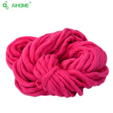 20 Colors Soft Wool Roving Bulky Thick Big Yarn Spinning Hand Knitting Thread