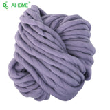 20 Colors Soft Wool Roving Bulky Thick Big Yarn Spinning Hand Knitting Thread