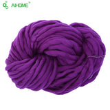 20 Colors Soft Wool Roving Bulky Thick Big Yarn Spinning Hand Knitting Thread