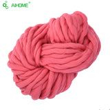 20 Colors Soft Wool Roving Bulky Thick Big Yarn Spinning Hand Knitting Thread