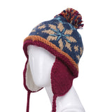 Mosaic Parquet Beanie Knitted Hat Women's Winter Warm Cap