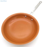 Non-stick Copper Frying Pan with induction cooking system