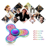 Rainbow Fidget Spinner Gyro Colorful Hand Toy Tri