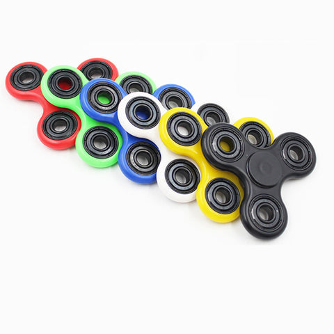 Tri-Fidget Spinner Toy Plastic Hand Spinner Desk Anti Stress Spinning Top