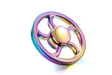 Round Fidget Spinner Rainbow Creative Metal Hand Spinner