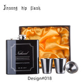 Personalized Best Man gift  of 6oz  black stainless steel hip flask