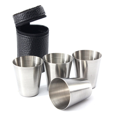 1 set 4 30ml Stainless Steel Mug