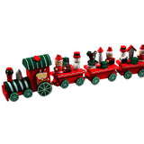 4 Pieces Mini Christmas Wood Train