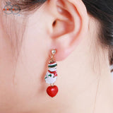 Christmas Snowman Earrings