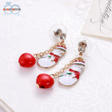 Christmas Snowman Earrings