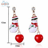 Christmas Snowman Earrings