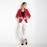 Slim Fit Blazer Jackets Candy Color Coats