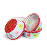 100Pcs Colorful Rainbow Paper Cupcake Liner