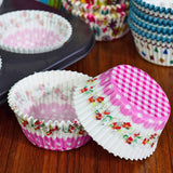 100Pcs Colorful Rainbow Paper Cupcake Liner