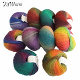 50g  Baby Wool Ball Rainbow Color Knitting or Crochet Yarn