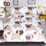 Pug Bedding Set Queen Size