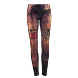 Pumpkin head Skeleton cat bat Skull leggings