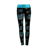 Pumpkin head Skeleton cat bat Skull leggings