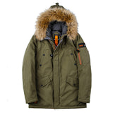 Padded Parka Men Polyester Coat Winter Jacket