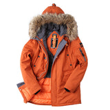 Padded Parka Men Polyester Coat Winter Jacket