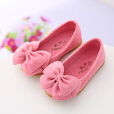 Princess bow solid Peas shoes