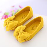 Princess bow solid Peas shoes