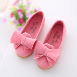 Princess bow solid Peas shoes