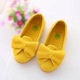 Princess bow solid Peas shoes