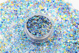 Mixed Laser Holographic  Colors Hexagon Shape Glitter Sequins