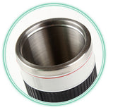 Stainless Steel Small White 70-200 Lens Mug Cups For Coffee Tea Milk